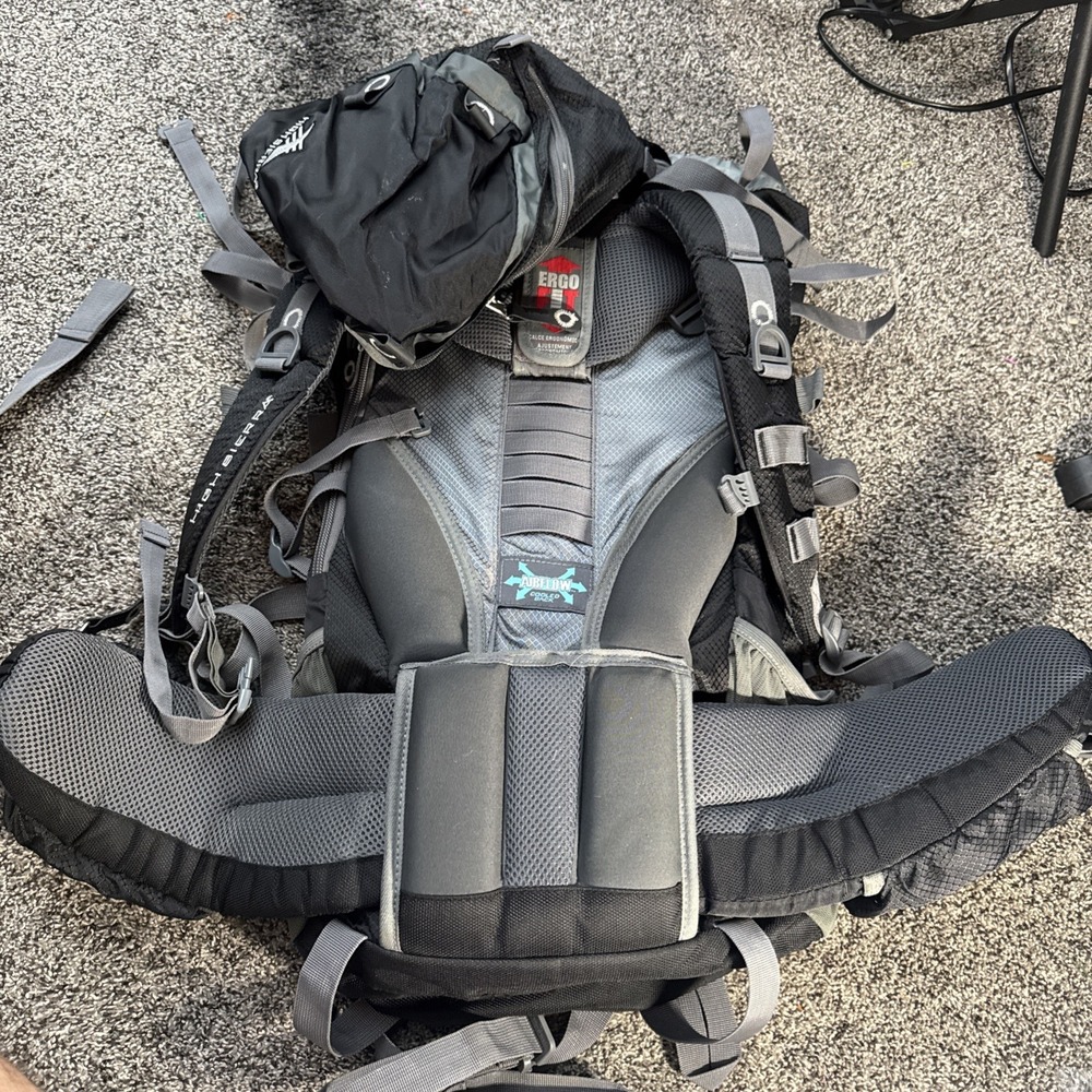 High Sierra Titan 55L Black Hiking Pack - Picture 3 of 3